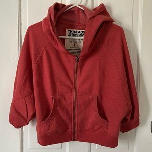 Threads 4 Thought organic/sustainable cropped hoodie, large - never worn